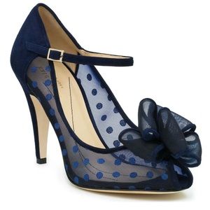 Kat Spade Didi Polka Dot Bow Heels